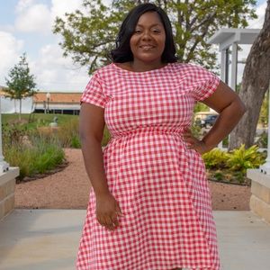 Ashley Lemieux Gingham Dress